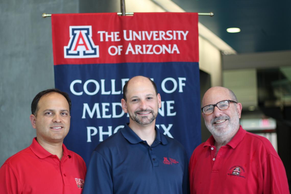 The UA's concussion app team : Ricardo Valerdi, Jonathan Lifshitz and Dr. Hirsch Handmaker 